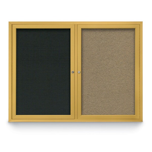Corkboard, Cobalt /Black, 72" x 48"